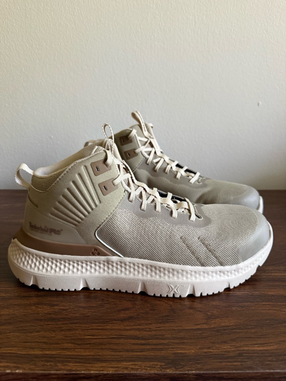 Timberland Pro Anti-Fatigue White Mid Composite Safety Toe Work Shoe  NEW